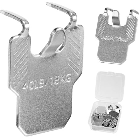 20pcs Drywall Picture Hanging Claw, No Nails Required, Stainless Picture Hooks for plasterboard Walls, Nails Holds up to 40lb, Wall Mounts for Photo Frame Mirror Artwork Kit