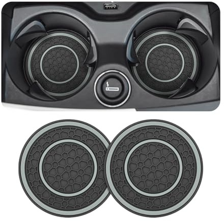 ZQRHHWINY 2 Stück Auto Untersetzer, für Opel Adam 2012-2024 Universal Auto Untersetzer Getränkehalter Einsatz Getränke Untersetzer Einfach Zu Reinigen,D