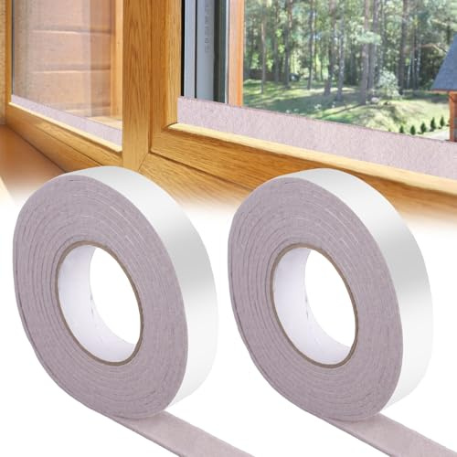 2 Pcs Filzband Selbstklebend, 8m Rollen Selbstklebendes Filz, Filzklebeband | Filzgleiter Rolle, Klebefilz, Filzstreifen, Stark Klebendes Gleitmatten Band für Bodenschutz, Kondenswasser Fenster