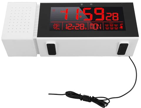 Luocute Digitaler Wecker für Schlafzimmer, LED Electric Desk Uhr Batterie Batterie, Menschliche Bewegungssensor Nacht Licht Elektronisch Einstellbarer Backbeleuchtung für