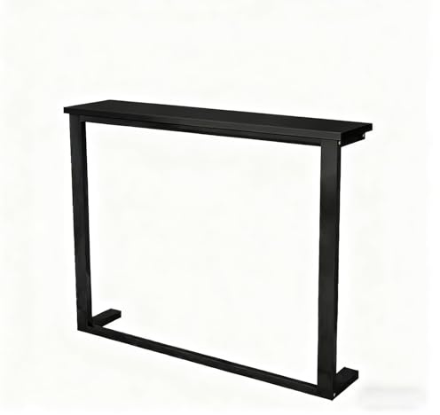 WNGJZZYC Konsolentisch, Wohnzimmertisch, Sofa-Rückwand, Langer Tisch, Heizkörperverkleidung, ohne Bohren, mit Einfach zu Montierender Halterung(Black,180x20x90cm/71x8x35in)