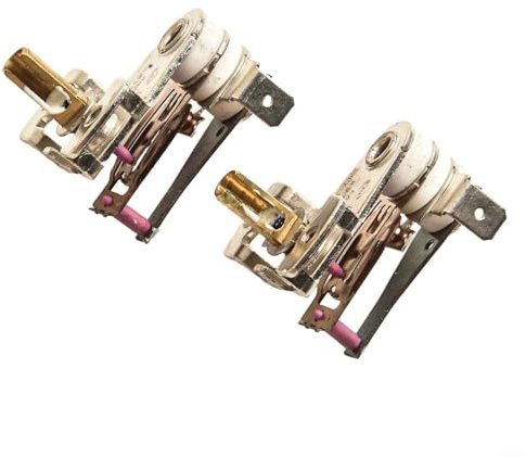 Interruptor de termostato, 2 unids KST-168 16A 250V Bimetal de calefacción de temperatura ajustable para calentador de aceite eléctrico Metal