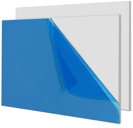 2 piezas de chapa de aluminio de 150x150 mm, placa de aluminio de 1 mm de espesor, chapa de aluminio 6061 T651, chapa de aluminio con película protectora para bricolaje, modelismo, artesanía e