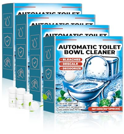 ALONK 48 Stück Wc Spülkasten Tabs, Spülkastenreiniger für Hartnäckigen Kalk, Wc Reiniger Tabs