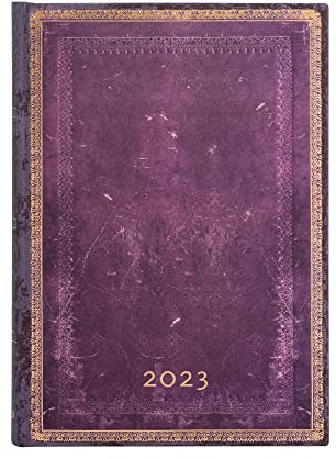Paperblanks Terminplaner 2023, Anemone, horizontal, Midi (130 × 180 mm)