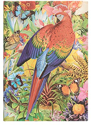 Tropical Garden (Nature Montages) Midi Lined Journal: Hardcover, 120 gsm, ribbon marker, memento pouch, elastic closure