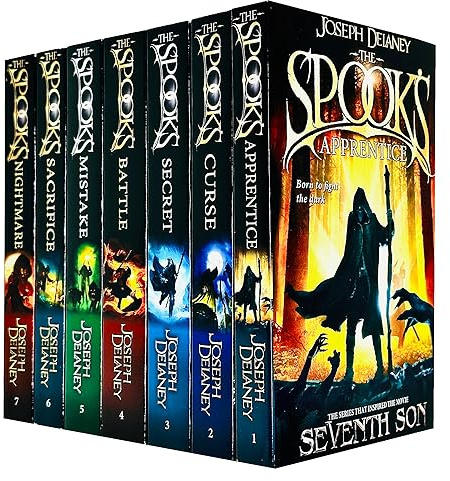 The Spooks Books 1 - 7 Wardstone Chronicles Collection Set by Joseph Delaney (Apprentice, Curse, Secret, Battle, Mistake, Sacrifice & Nightmare)