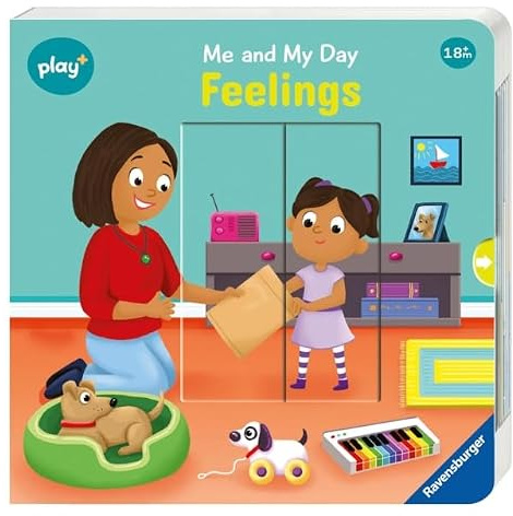 Ravensburger Play+ Me and My Day: Feelings - Infant and Baby Educational Book - Toddler Activity and Development Gifts - 18 Months+