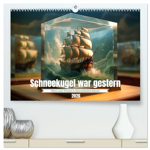 Schneekugel war gestern (hochwertiger Premium Wandkalender 2026 DIN A2 quer), Kunstdruck in Hochglanz: Nicht schütteln, nur genießen (CALVENDO Spass)