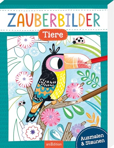 Zauberbilder – Tiere: Ausmalen & Staunen | Mache verborgene Muster sichtbar! Für Kinder ab 5