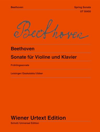 Sonate für Violine und Klavier: Frühlingssonate. op. 24. Violine und Klavier. (Wiener Urtext Edition)