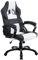 CLP Poltrona Gaming Ufficio Pedro XL I Sedia Racing Imbottita In Similpelle I Poltrona Sport Reclinabile, Colore:nero/bianco