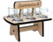 DanDiBo Schnapsbrett 20 cm mit Gravur Stammtisch mit 6 Gläser Schnapslatte Schnapsleiste