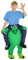 Morph MCKPBAL Außerirdische Huckepack Kostüm, Unisex, Einheitsgröße Kinder