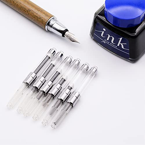 LACHIEVA LUX - International European Size Füllfederhalter-Tintenkonverter - 6er-Pack (klar