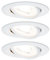 Paulmann Einbauleuchte LED Nova rund 6,5W GU10 Weiß IP23 sprühwassergeschützt 3er-Set schwenkbar