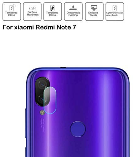 superior ZRL - Protector de Lente de Cristal Templado para cámara Trasera Xiaomi Redmi Note 7 (7,5 H, 2,5 D)
