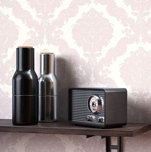 NEWROOM Barocktapete Tapete rosa Ornament Prunk Barock Vliestapete Vlies moderne Design Optik Tapete Barocktapete Wohnzimmer Glamour inkl. Tapezier Ratgeber