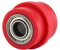 Guía de la rueda del tensor del rodillo deslizante de la polea de la cadena de transmisión de 8 mm/10 mm para moto de calle ATV （M = 8 mm, L = 10 mm)(L-rojo)