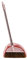 LHTCZZB Conveniente Plegable Escoba y un recogedor Conjunto combinación de Simple y de Moda de plástico del hogar Barrido Rosa Palo de Escoba Antiadherente Pelo Colgando Broom (Rosa)