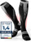 CORE GORIMO – Kompressionsstrümpfe Sport – Atmungsaktiv mit Anti-Blasen Schutz – Optimale Unterstützung beim Laufen und Joggen für Damen und Herren (schwarz/weiß, 35-38)