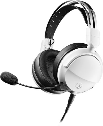Audio-Technica Auriculares Cerrados de Alta Fidelidad Para Videojuegos Blanco