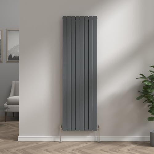 NRG Vertical 1800x544 Flat Panel Radiator Central Heating Double Anthracite | Vertical Radiator, Central Heating, Mild Steel, Wall Mounted, Tall Radiator, for Bathroom, Kitchen, Living Room