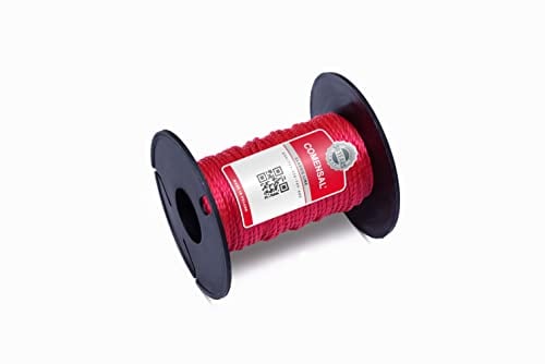 COMENSAL® Corde per muratura 20 m - Cavo da muratore in polietilene - Filo da muratore - Spago di Mason - Spessore 1,7 mm - Resistente allo strappo e affidabile – Made in EU