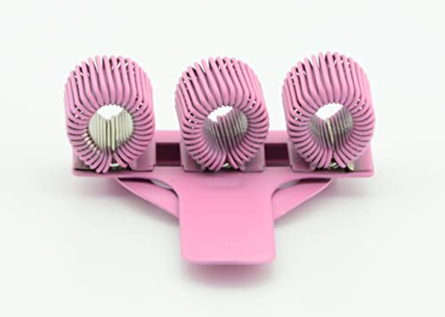 Generisch Multi-Clip-Stifthalter Triple | Matt Rosa | für 3 Stifte | Auch als Taschen- & Kasack-Clip verwendbar | Wiederverwendbar