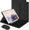 LAMA 10.2&10.5 Inch iPad Keyboard Case with Mouse, Wireless Keyboard for 10.2&10.5 inch iPad (9th 2021/8th 2020/7th Generation 2019, Air 3 2019,Pro 2017) Detachable Keyboard&Pencil Holder, Black