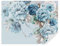 TAPEKO Papier Peint Panoramique Floral Premium 400x280 cm style 3D Floral Bleu Délicat Papier Peint intissé pour Chambre Salon Décoration Murale u59900