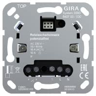 GIRA Relaisschalteinsatz potenzialfrei System 3000, Automatik, Elektrobauteil, Relais, Schwarz