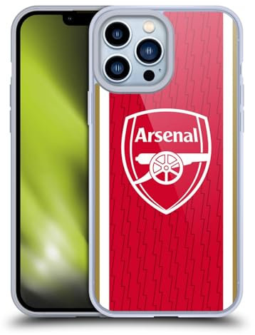 Head Case Designs Officially Licensed Arsenal FC Home 2023/24 Crest Kit Gel Case [Military Grade Protection] Compatible with Apple iPhone 13 Pro Max and Compatible with MagSafe