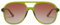 SOJOS Occhiali da sole uomo donna retrò vintage polarizzati a specchio grandi quadrati anni '70 rettangolari unisex UV400 protezione occhiali SJ2174, Verde scuro/rosa sfumato, L