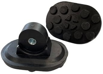 Ladder Feet - Replacement Solid Rubber Safety Feet Only (Pair) - (No Metal Bracket Supplied)