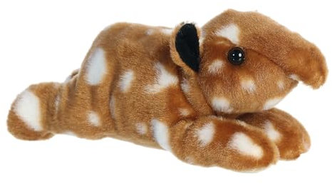 Aurora Adorable Mini Flopsie Tapir Calf Stuffed Animal - Playful Ease - Timeless Companions - Brown 8 Inches