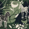 REDAMANCY Modern Abstract Olive Zebra Animals Peel and Stick Wallpaper Vintage Wall Paper Stick on Contact Paper Easy Peel Off for nightstand Drawer Renter Friendly 17.7x236
