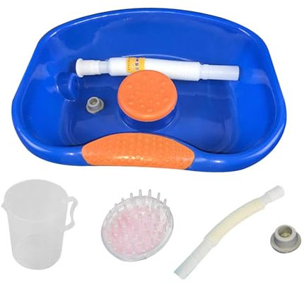 pour shampoing Lavabo cheveux avec brosse tuyau 42cm