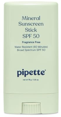 Mineral Sunscreen Stick SPF 50 by Pipette for Unisex - 0.6 oz Sunscreen