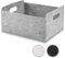 Aufbewahrungskorb Filz Organizer faltbare Aufbewahrungsbox Filz Box Aufbewahrung Filz Aufbewahrungsbox Kleiderschrank Regal Korb Filzkorb Aufbewahrung Kleiderschrank (grau, 1er)