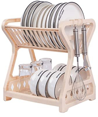 Scaffale per piatti da cucina Pieghevole per la casa Lavandino Scarico per piatti Stendino Scarico per lavandino Tagliere Portabicchieri (Colore : A)