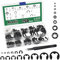 Keadic Lot de 261 rondelles Starlock à denture intérieure M3/M4/M5/M6/M8/M10/M12 et M1.5/M2/M3/M4/M5/M6/M7/M8/M9/M10/M12/M15/M19/M22 (acier noir oxydé) d finition)