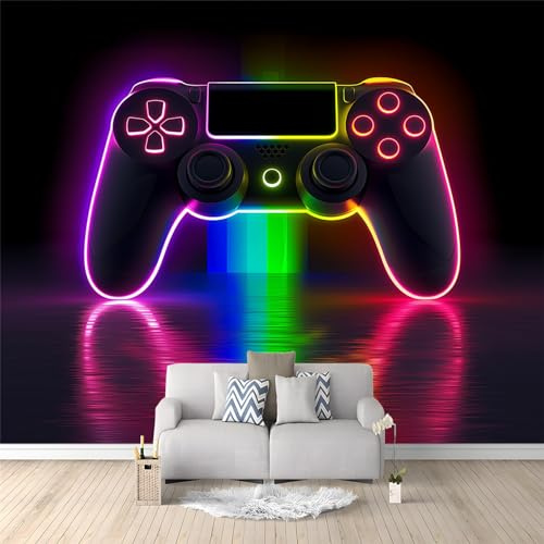 Vlies Fototapete kinderzimmer Controller Für Spielekonsole 3D Effekt 150 x 105cm - Foto Tapete für Wohnzimmer Moderne Vliestapete Wandtapete Motivtapeten Heim Dekoration