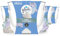 Glade Langanhaltende Duftkerze im Glas, Clean Linen, bis zu 30 Stunden Brenndauer, 4er Pack (4x204 g)
