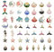 Goiern 50 Stück Charms Anhänger, Meer Ozean Themen Charms Set, Gemischtes Golden Charms, Emaille Muschel Seestern Anhänger Charms für Halskette Armband Ohrring