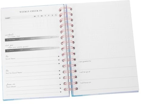 Lurrose Daily Workout Journal Fitness Tracker Notebook Für Effektives Training Selbstdisziplin Zeitmanagement Stilvolles Blaues Notizbuch Für Fitness Und Ernährungsplanung