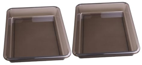 SEWOART 2pcs Car under Seat Box and Car Grocery Organizer Small Size Multipurpose Storage Tray for Truck and under Seat Storage for Vehicle Trunk and Seating Area