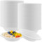 LOPYXBR 150 cuencos de sopa desechables, 480 ml, platos hondos de cartón, 17,8 x 4,1 cm, cuenco desechable, color blanco, vajilla desechable, cuenco para sopa para fiestas, hogar, pícnic