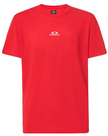 Oakley Men's Bark New Short Sleeve Tee, Flame Red, Medium