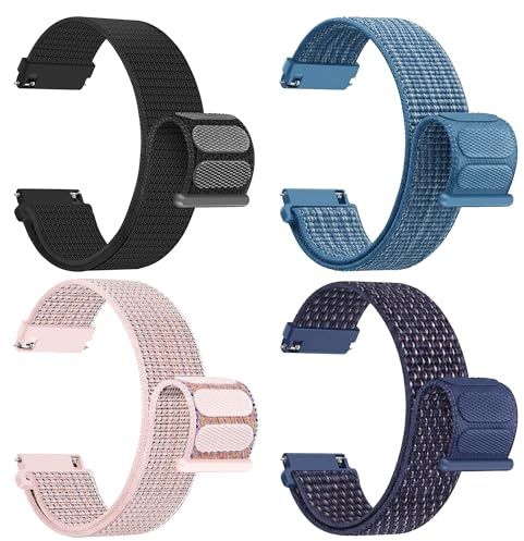 LYYLTX Nylon Fabric Uhrenarmbänder 20mm/22mm Armband für Herren Damen Ersatzband Schnellverschluss Smartwatch Sport Uhren Ersatzarmband Einstellbares Soft Breathable Watch Strap